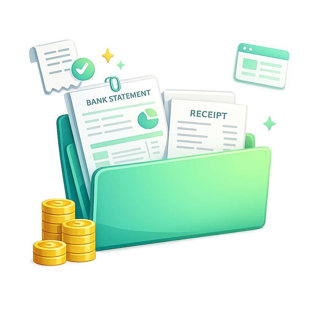 Uploaded financial records becoming organized Clover data